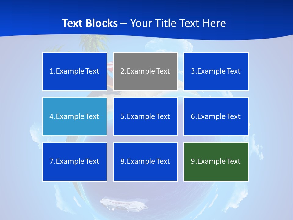 Liner City Landscape PowerPoint Template