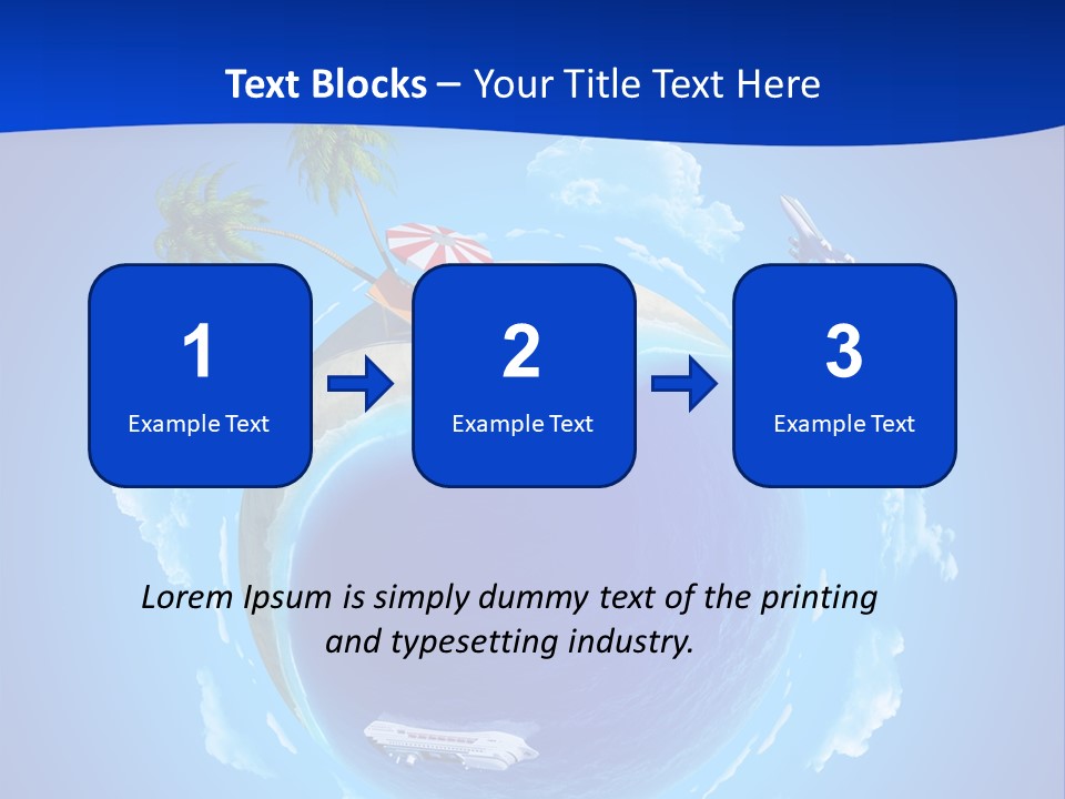 Liner City Landscape PowerPoint Template