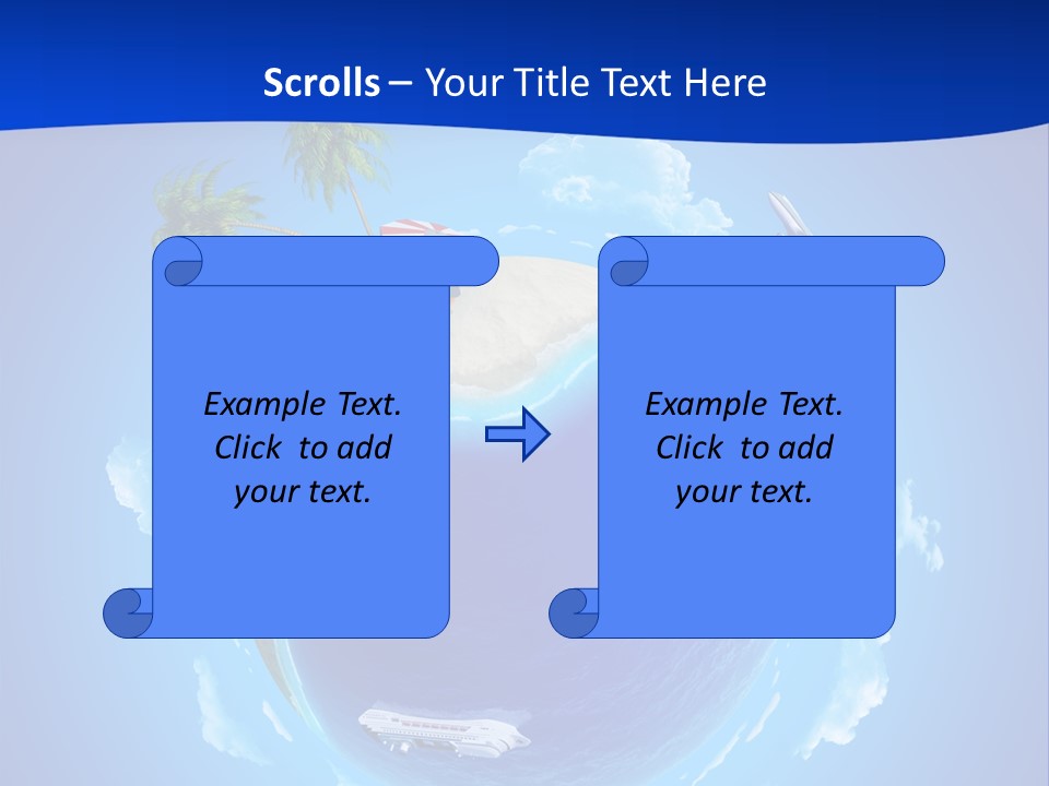 Liner City Landscape PowerPoint Template