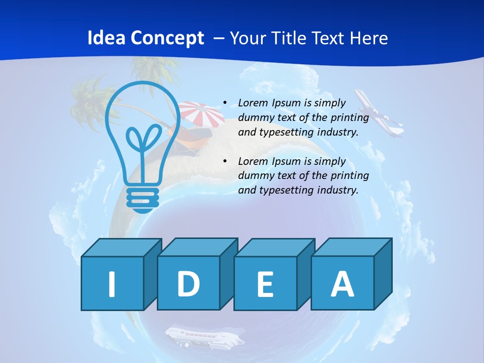 Liner City Landscape PowerPoint Template