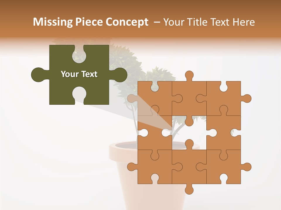 Sign White Market PowerPoint Template