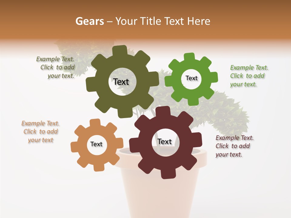 Sign White Market PowerPoint Template