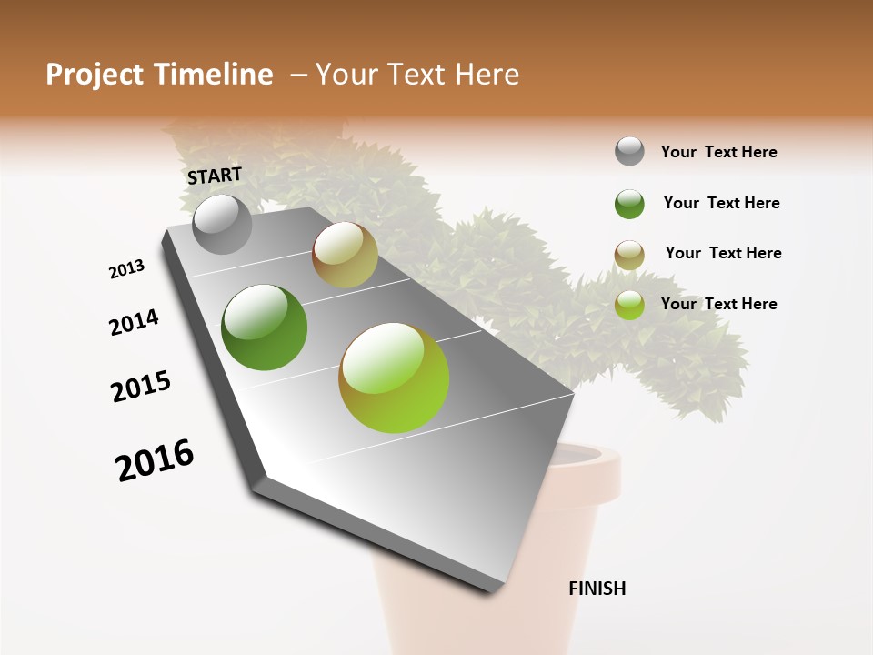 Sign White Market PowerPoint Template