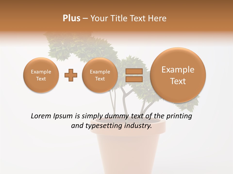 Sign White Market PowerPoint Template