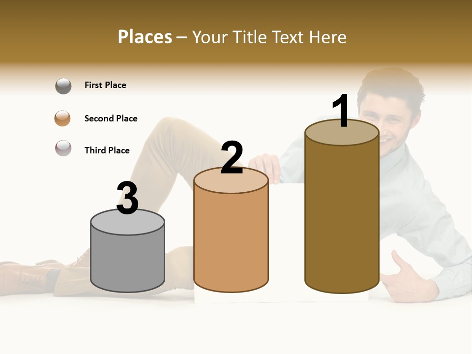 Showing Young Adult People PowerPoint Template