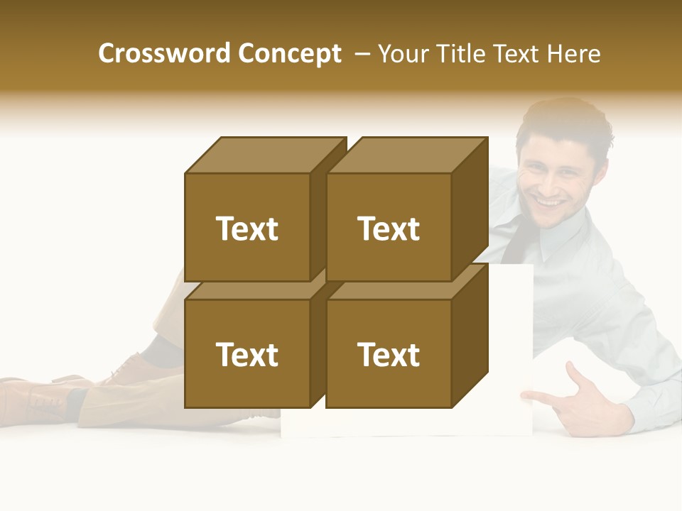 Showing Young Adult People PowerPoint Template