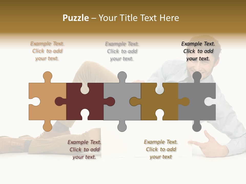 Showing Young Adult People PowerPoint Template