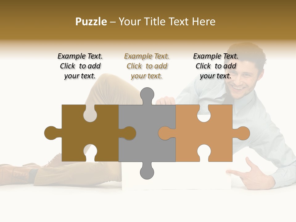 Showing Young Adult People PowerPoint Template