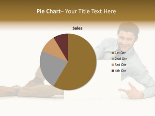 Showing Young Adult People PowerPoint Template