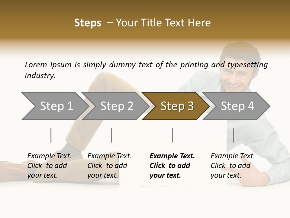Showing Young Adult People PowerPoint Template