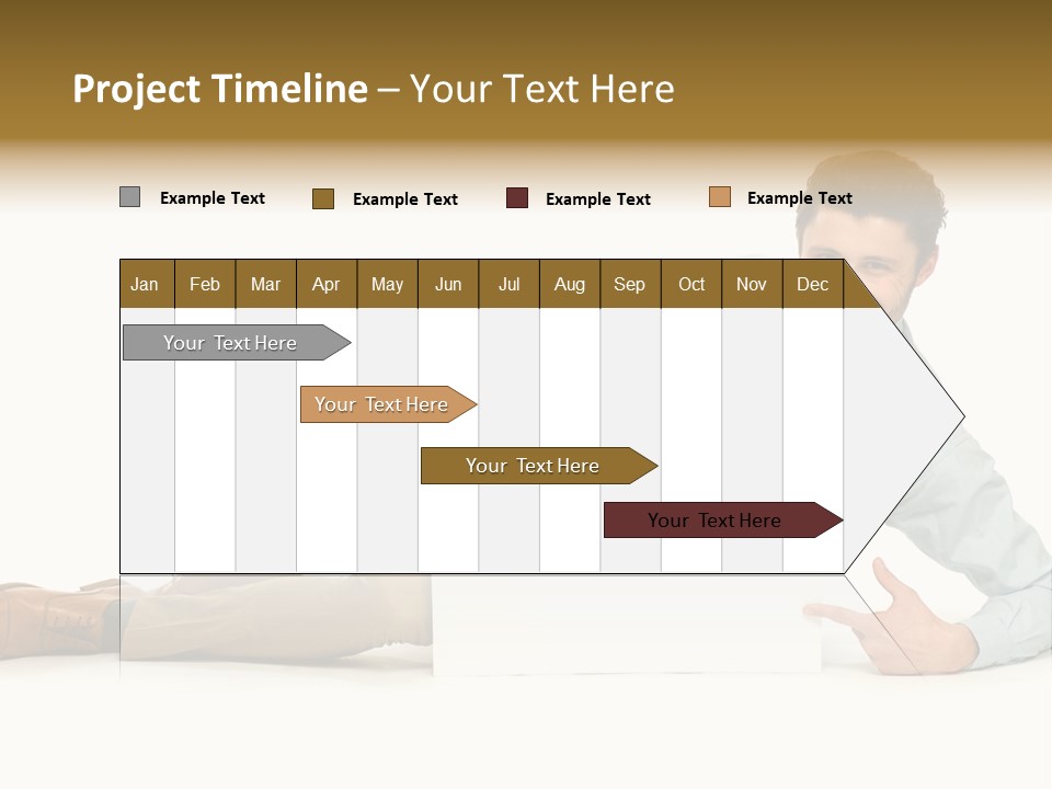 Showing Young Adult People PowerPoint Template
