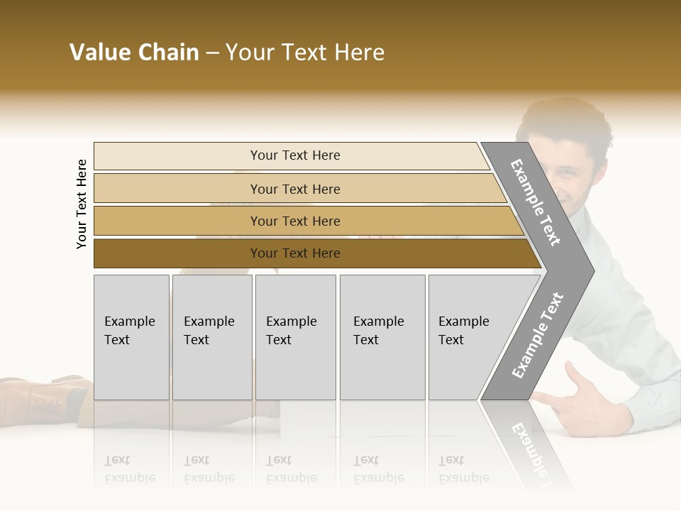 Showing Young Adult People PowerPoint Template