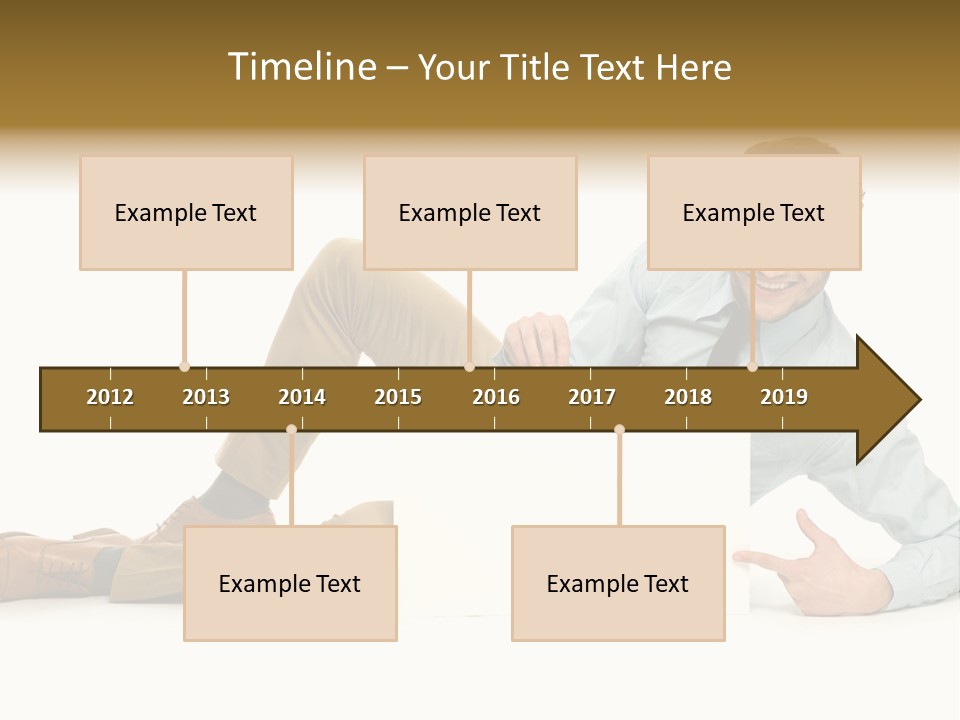 Showing Young Adult People PowerPoint Template