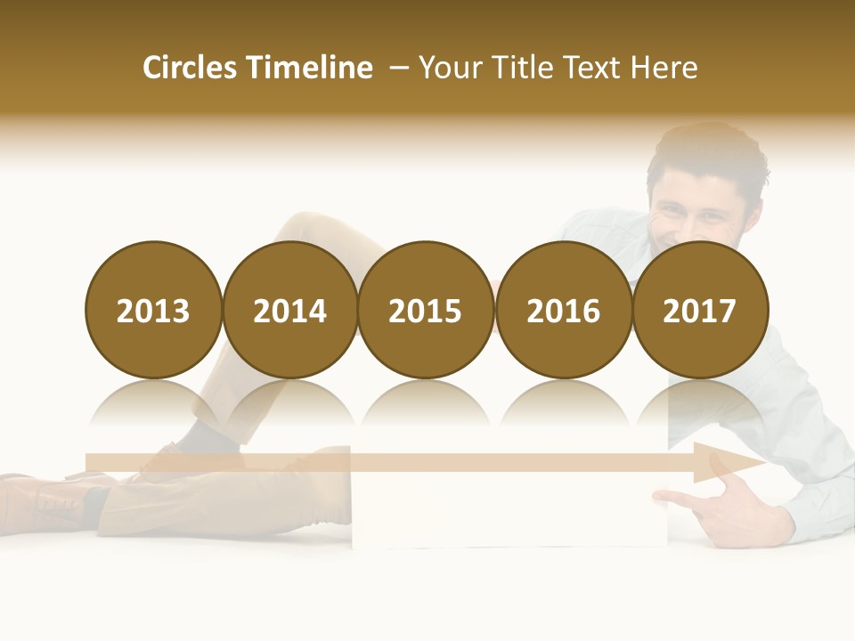 Showing Young Adult People PowerPoint Template