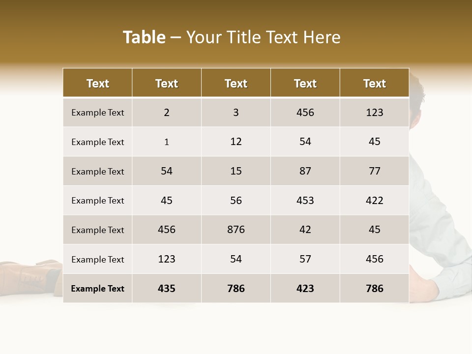 Showing Young Adult People PowerPoint Template
