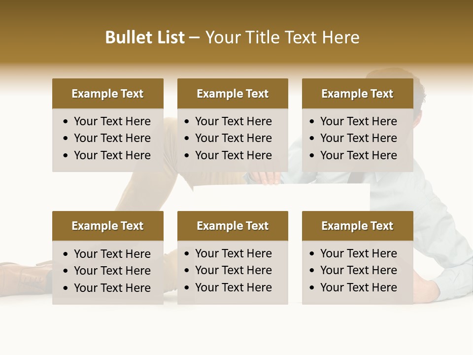 Showing Young Adult People PowerPoint Template