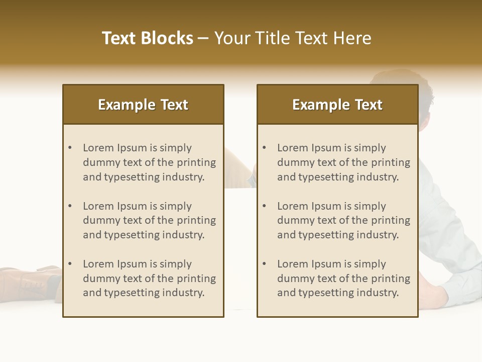 Showing Young Adult People PowerPoint Template