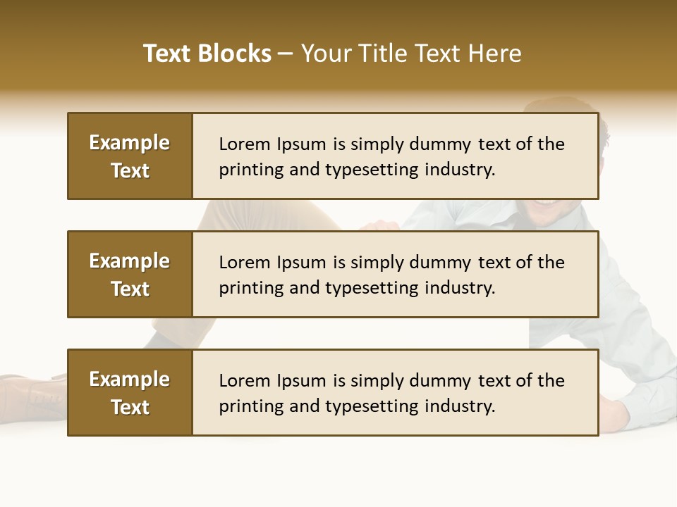 Showing Young Adult People PowerPoint Template