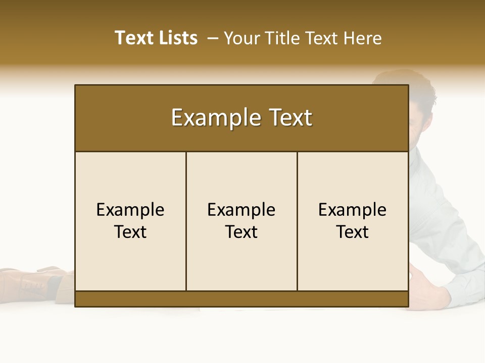 Showing Young Adult People PowerPoint Template
