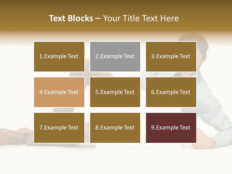 Showing Young Adult People PowerPoint Template