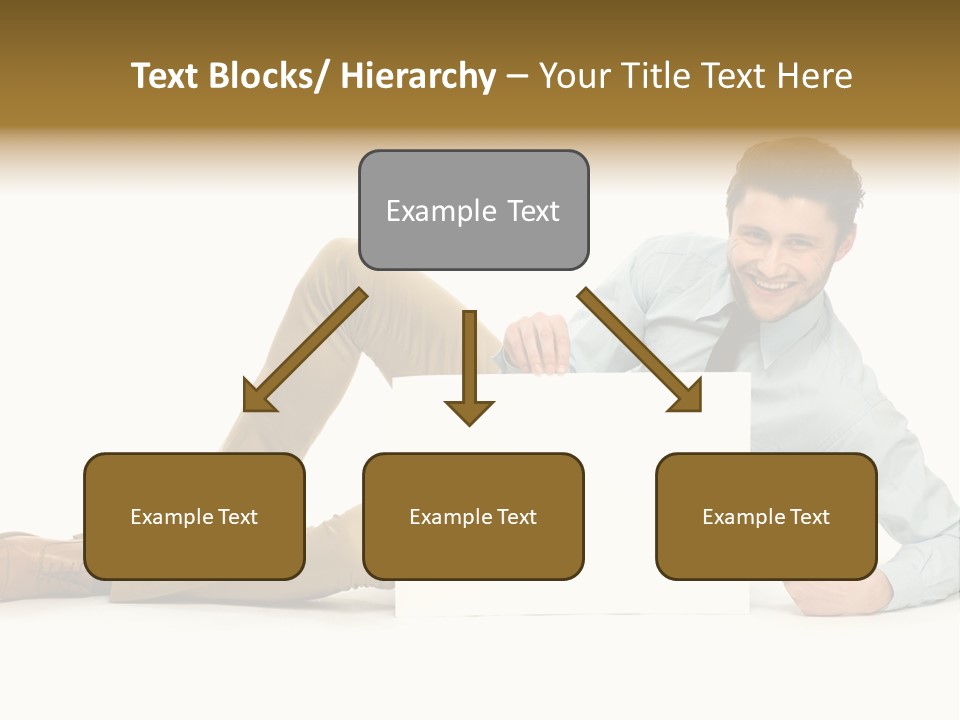 Showing Young Adult People PowerPoint Template
