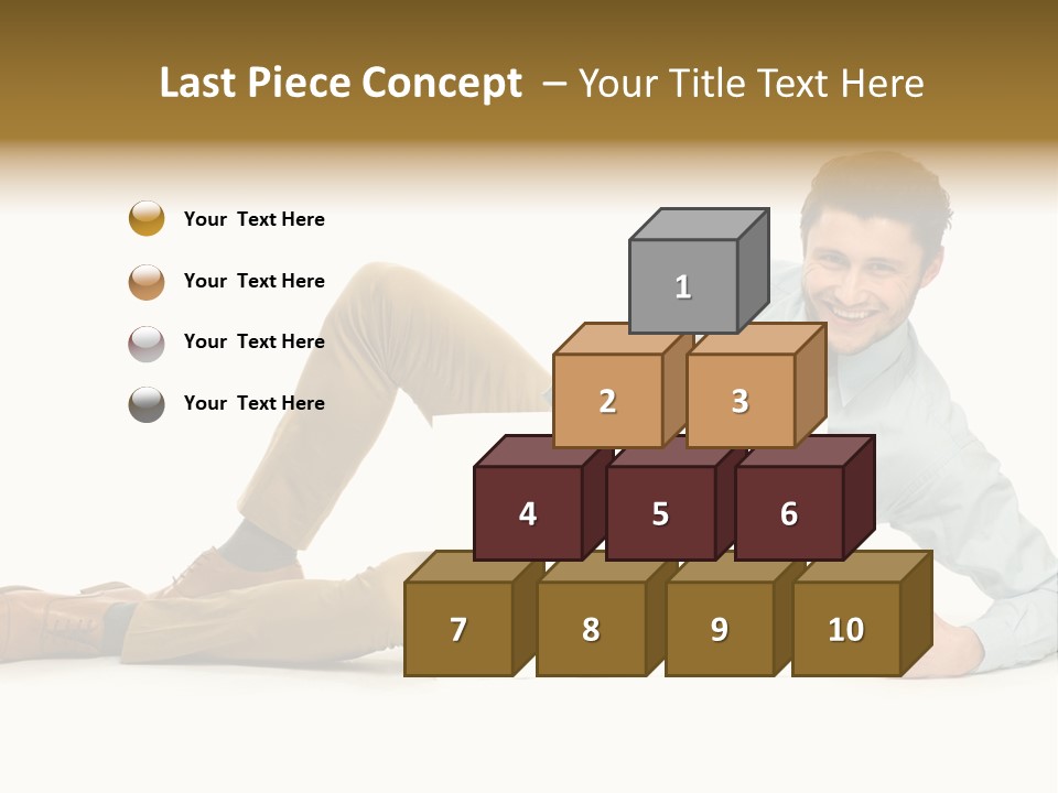 Showing Young Adult People PowerPoint Template