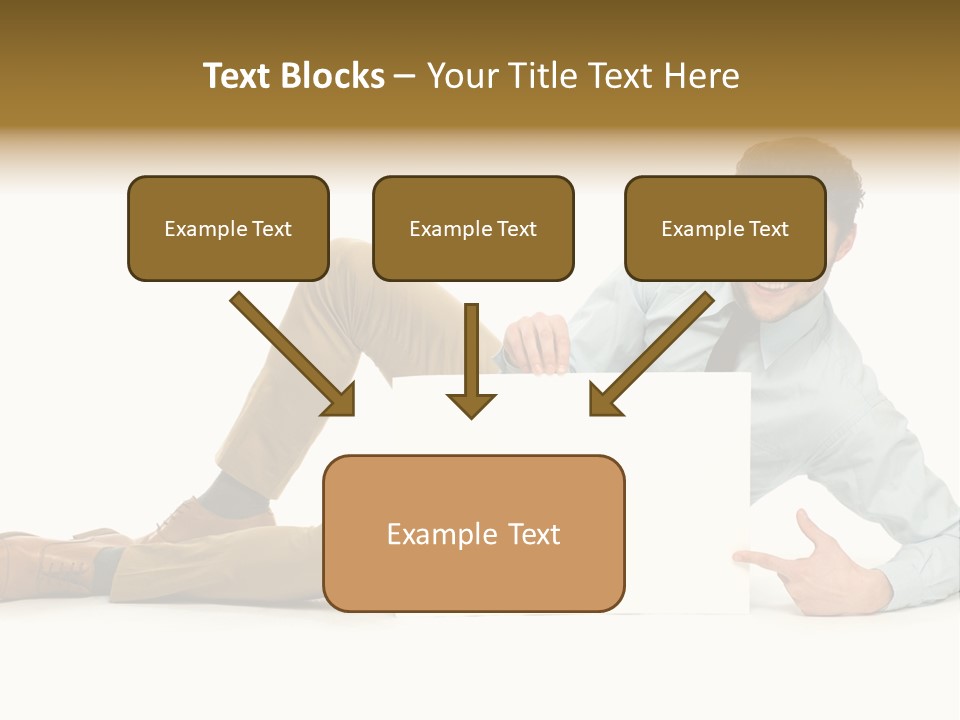 Showing Young Adult People PowerPoint Template