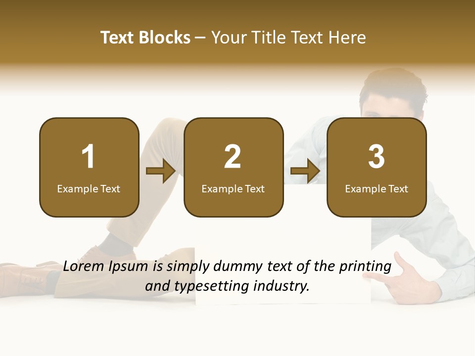 Showing Young Adult People PowerPoint Template