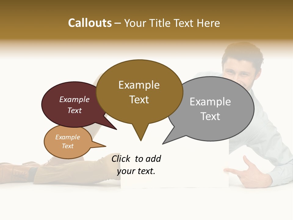 Showing Young Adult People PowerPoint Template