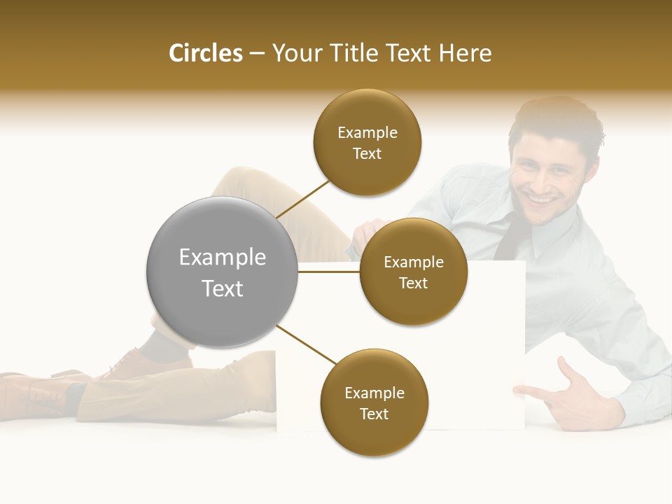 Showing Young Adult People PowerPoint Template