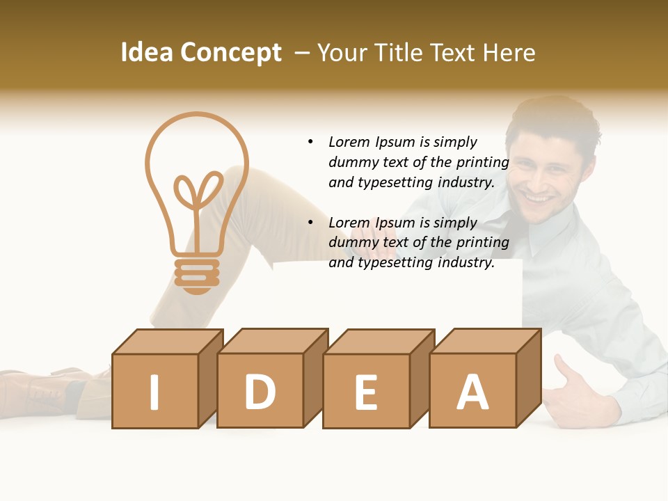 Showing Young Adult People PowerPoint Template