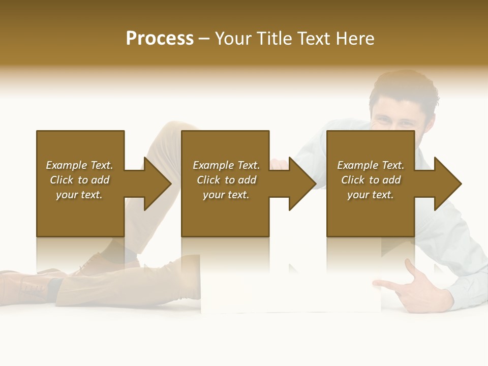 Showing Young Adult People PowerPoint Template