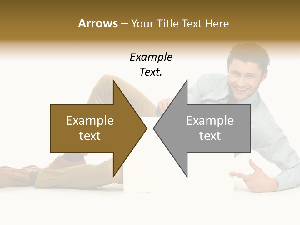 Showing Young Adult People PowerPoint Template