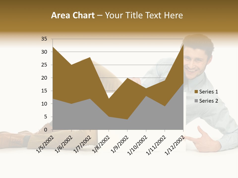 Showing Young Adult People PowerPoint Template