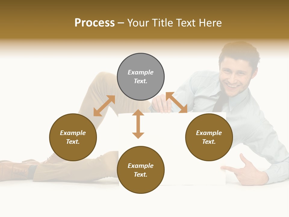 Showing Young Adult People PowerPoint Template
