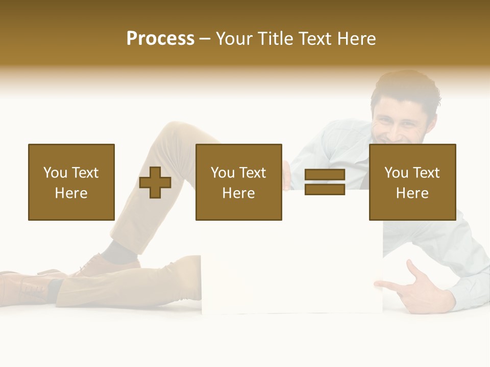 Showing Young Adult People PowerPoint Template