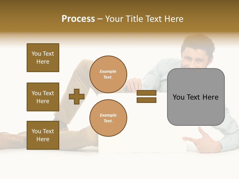 Showing Young Adult People PowerPoint Template