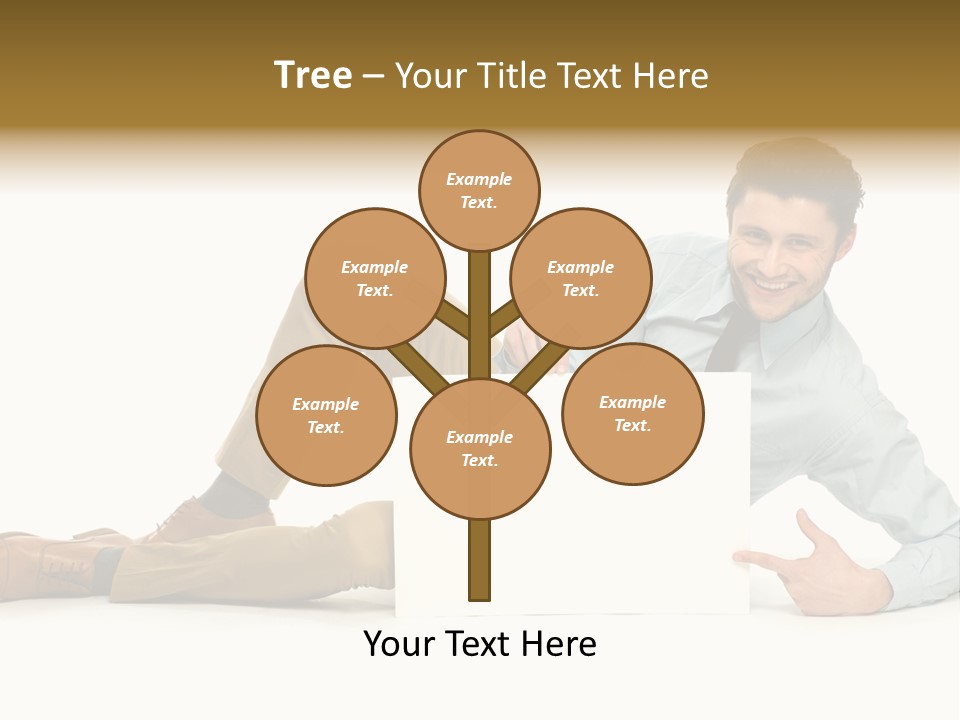 Showing Young Adult People PowerPoint Template