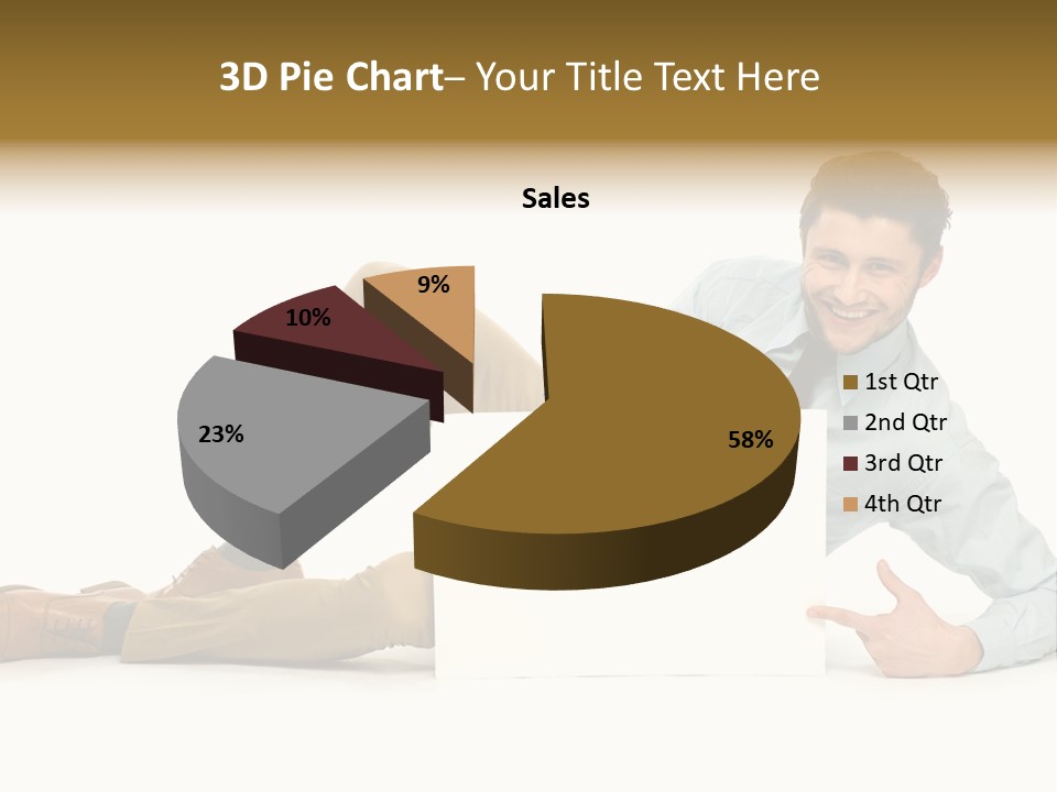 Showing Young Adult People PowerPoint Template