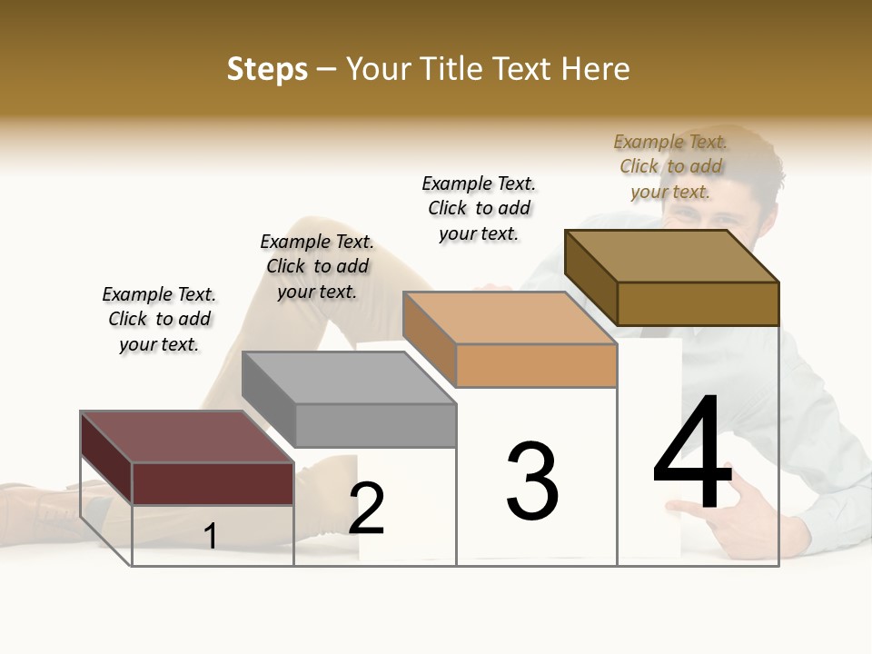 Showing Young Adult People PowerPoint Template