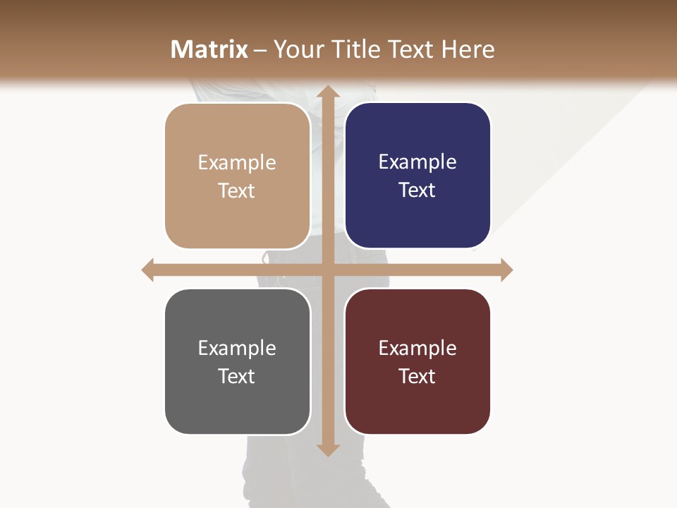 Happy Showing Businessman PowerPoint Template
