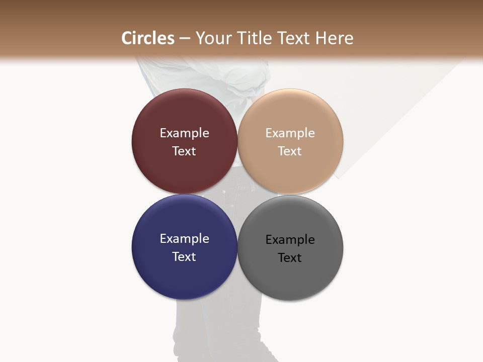 Happy Showing Businessman PowerPoint Template