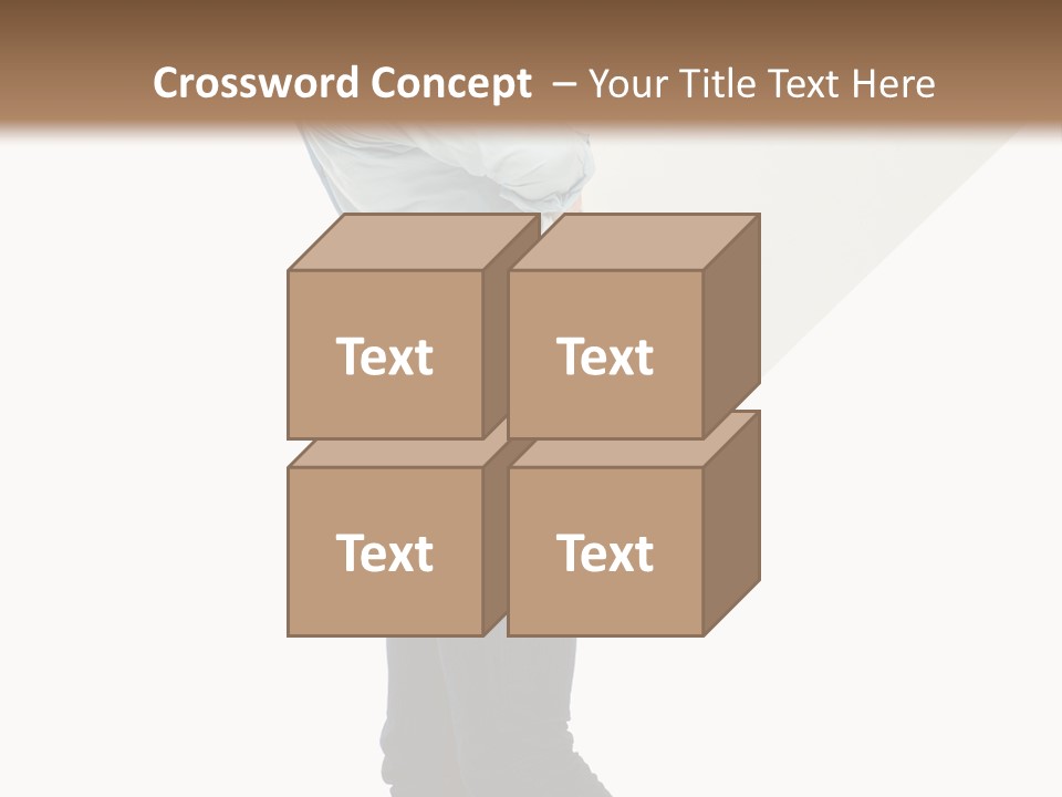 Happy Showing Businessman PowerPoint Template