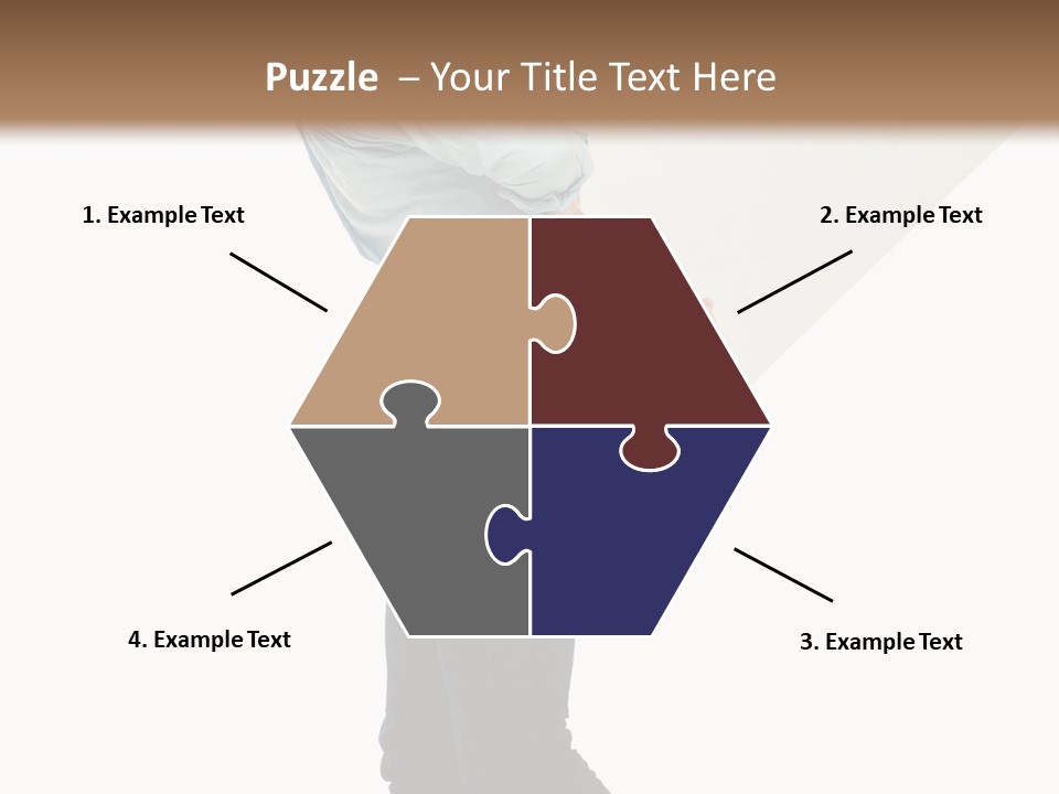 Happy Showing Businessman PowerPoint Template