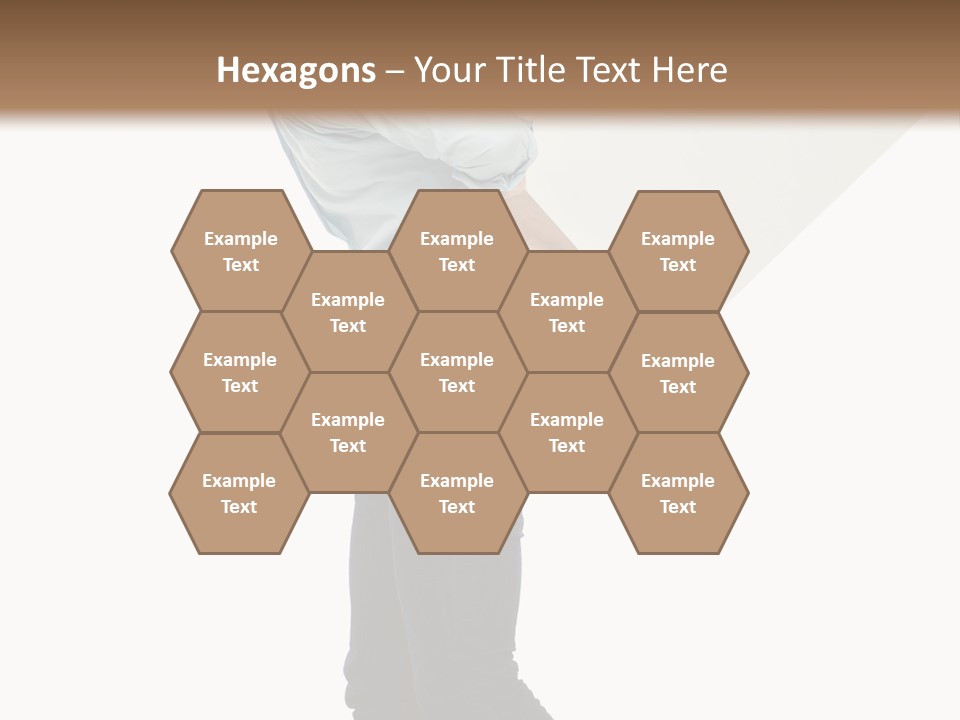 Happy Showing Businessman PowerPoint Template