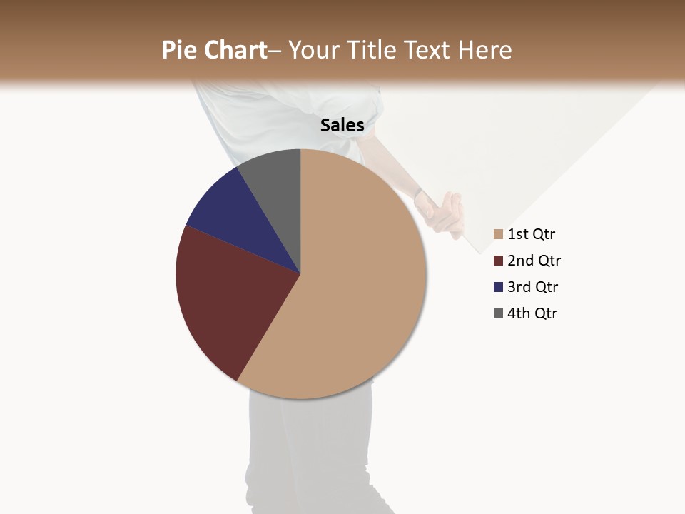Happy Showing Businessman PowerPoint Template