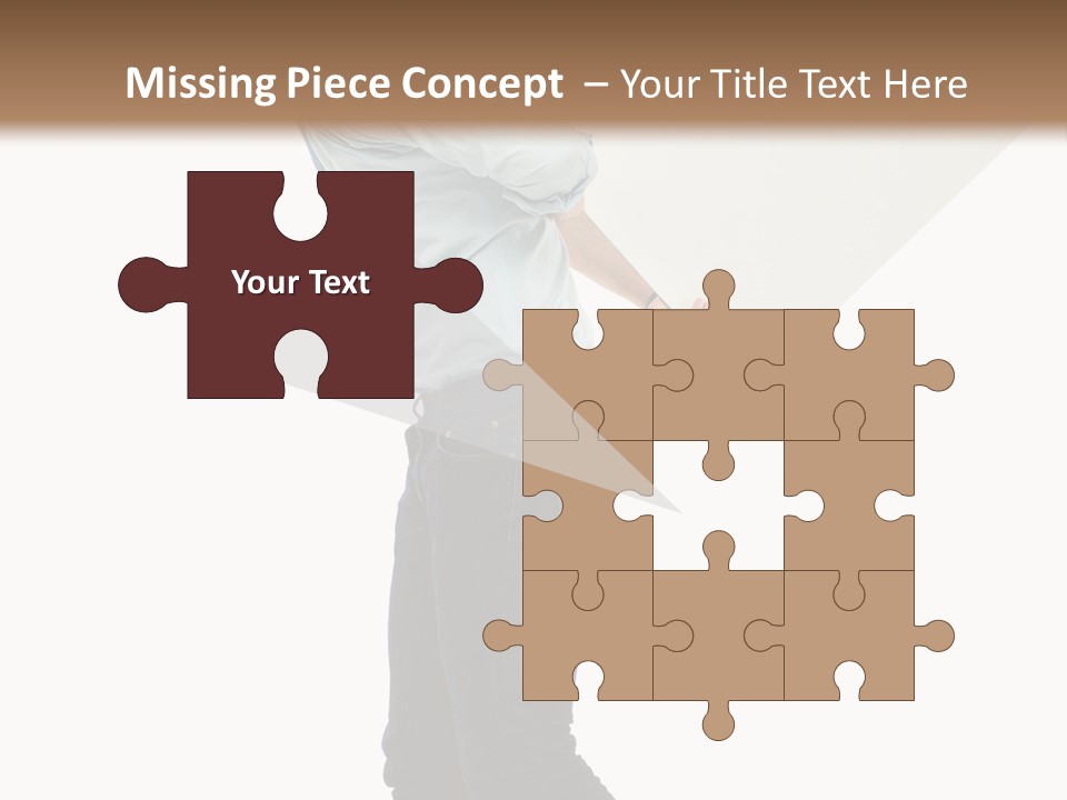 Happy Showing Businessman PowerPoint Template