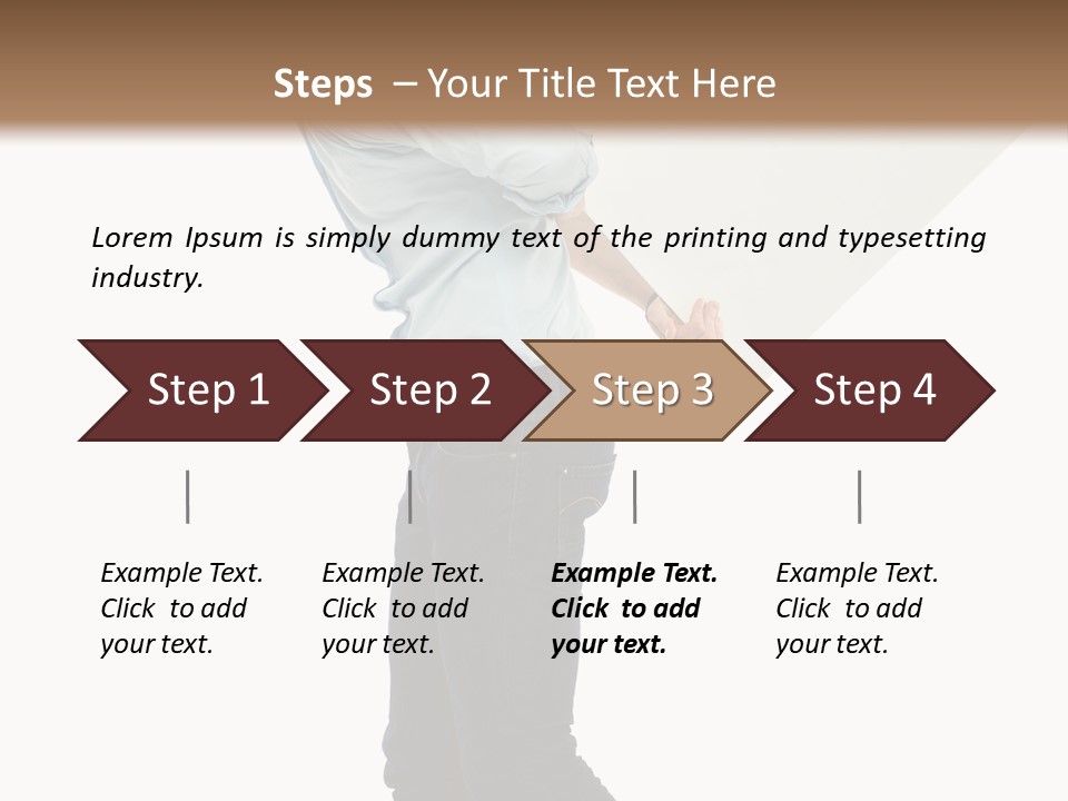 Happy Showing Businessman PowerPoint Template