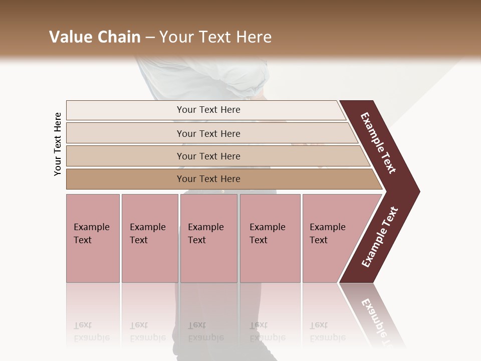 Happy Showing Businessman PowerPoint Template