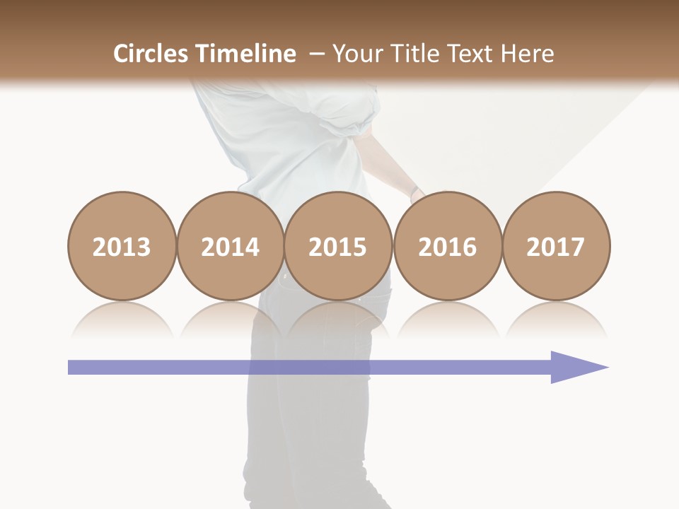 Happy Showing Businessman PowerPoint Template